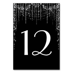 Hanging String Lights Table Number