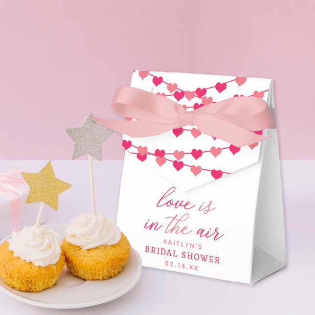 Hanging String Love Hearts Bridal Shower Favor Box (Creator Uploaded)