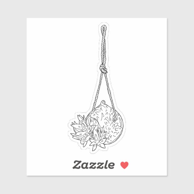 Hanging Succulent Sticker (Sheet)