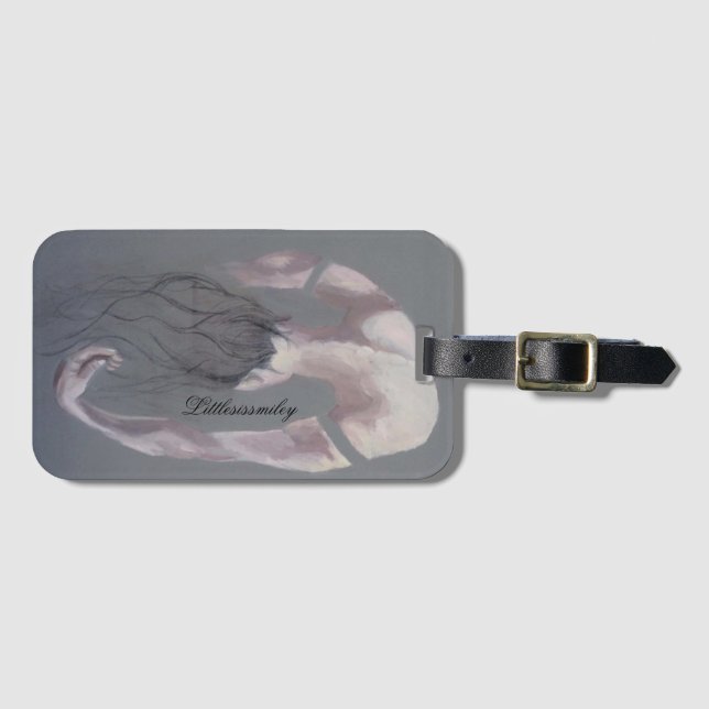 Hanging Upside Down Luggage tag (Front Horizontal)