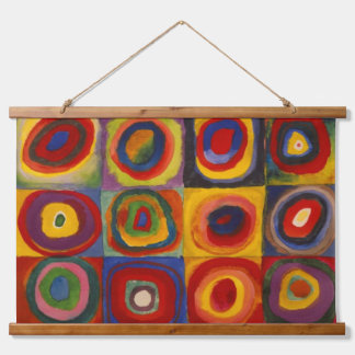 Hanging Wall Tapestry with Kandinsky's Squares