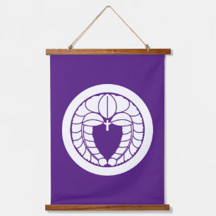 Hanging wisteria in circle tapestry