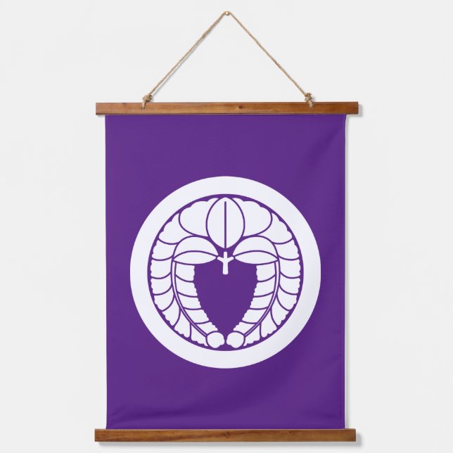 Hanging wisteria in circle tapestry (Front)