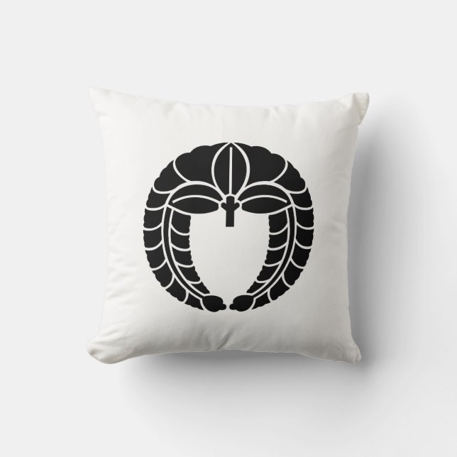 Hanging wisteria throw pillow (Front)