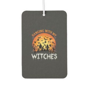 Hanging Witches Halloween Moon Bats Pumpkins_1 Air Freshener