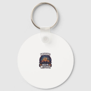 Hanging Witches Halloween Pumpkins Haunted Forest Keychain