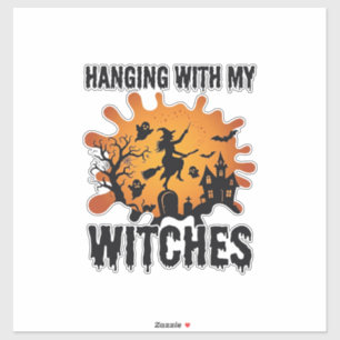 Hanging Witches Halloween Witch Broom Haunted Hous