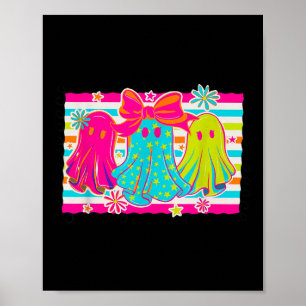 Hanging With My Boos Soky Halloween Disco Ghost Wo Poster