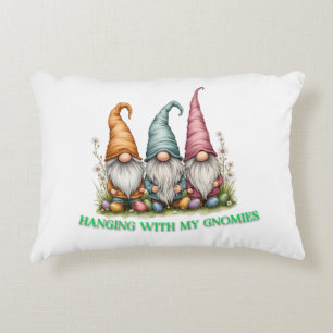 Hanging with My Gnomies Accent Pillow