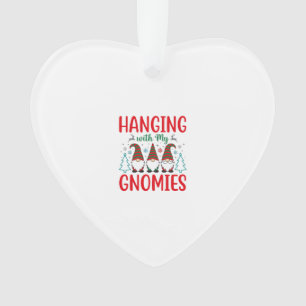 Hanging With My Gnomies Christmas Gnome Ornament