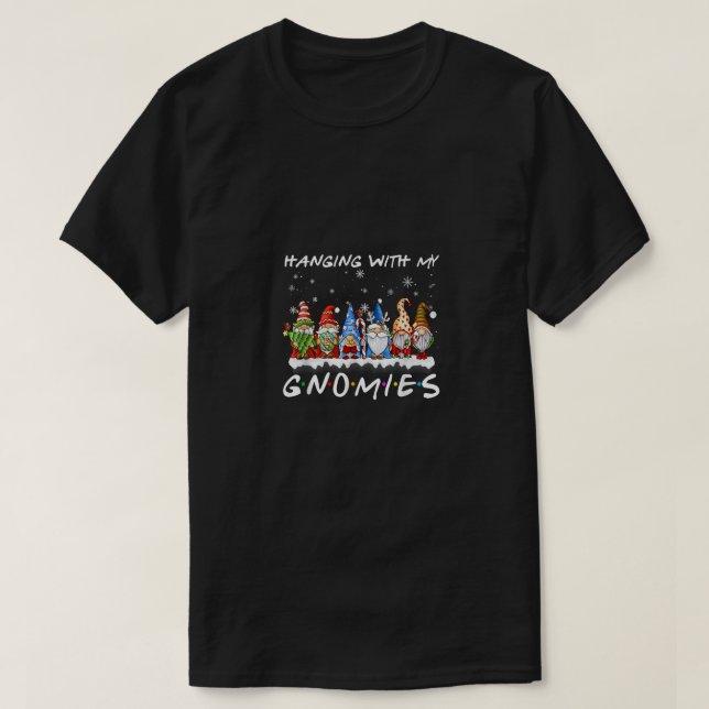 Hanging With My Gnomies Christmas Pyjamas Family G T-Shirt (Design Front)