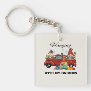 Hanging With My Gnomies – Cute Christmas Keychain