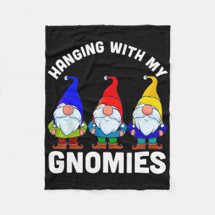 Hanging With My Gnomies Fleece Blanket