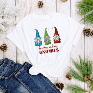 Hanging with my Gnomies Gnome Christmas Women's T-Shirt