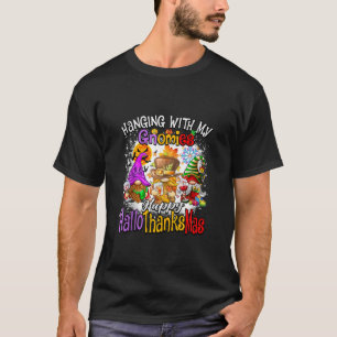 Hanging with my Gnomies Happy Hallothanksmas Famil T-Shirt