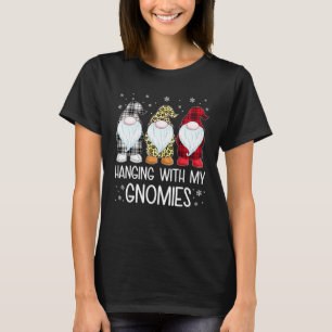 Hanging With My Gnomies Kids Family Gnomes Christm T-Shirt