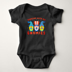 Hanging With My Gnomies Matching Family Christmas Baby Bodysuit