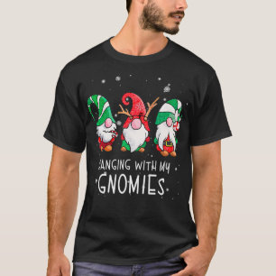 Hanging With My Gnomies Nordic Santa Gnome Christm T-Shirt