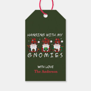 Hanging with my Gnomies Personalized Christmas Gift Tags