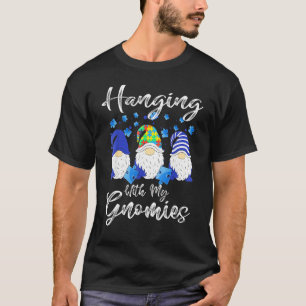 Hanging With My Gnomies Puzzle Autism Awareness Ou T-Shirt