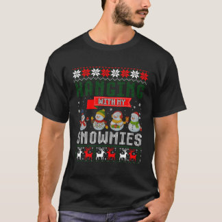 Hanging With My Snowmies Ugly Sweater For Christma