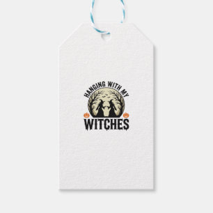 Hanging With My Witches Vintage Halloween Design ( Gift Tags