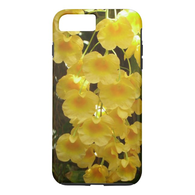 Hanging Yellow Orchids Tropical Flowers Case-Mate iPhone Case (Back)