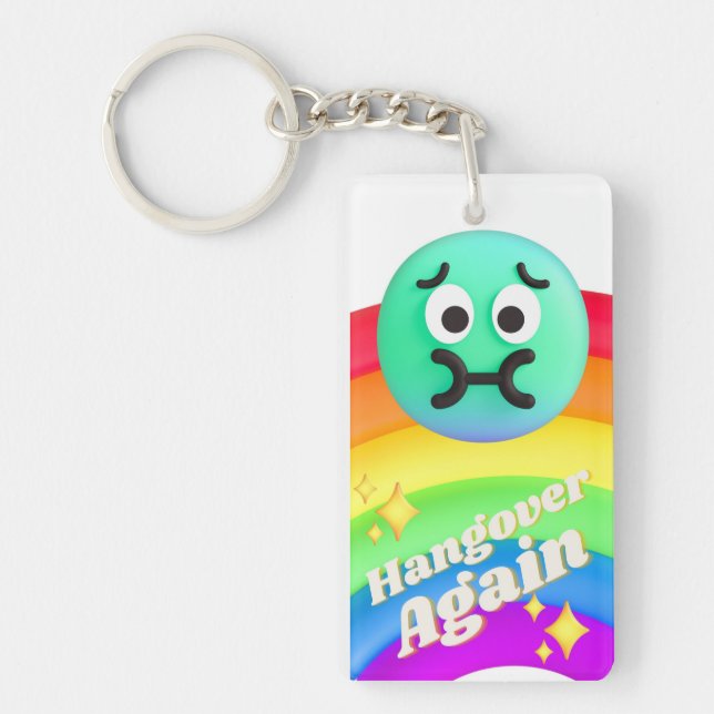 hangover again keychain (Front)