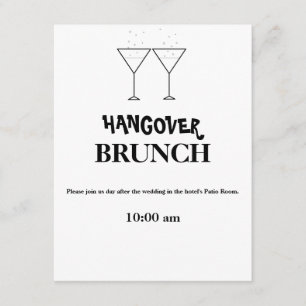 "Hangover Brunch" Invitations