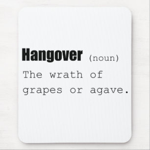 Hangover Definition Funny Mouse Pad