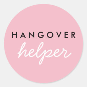 Hangover Helper Wedding Favour Sticker