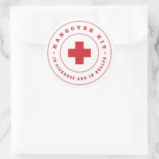Hangover Kit Classic Round Sticker