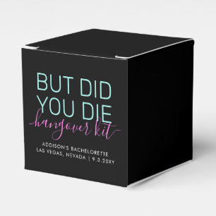Hangover Kit Did You Die Funny Custom Favor Box