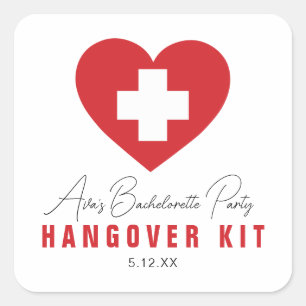 HANGOVER Kit Personalized Stickers