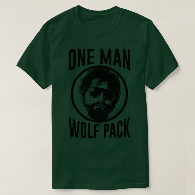 Hangover One Man Wolf Pack T-Shirt (Design Front)