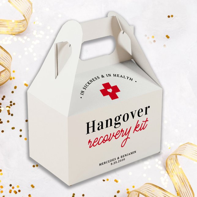 Hangover Recovery Kit Personalized Wedding  Favor Box (Creator Uploaded)