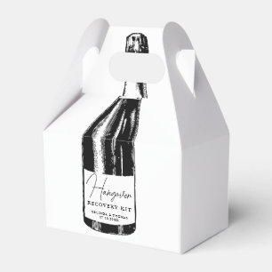 Hangover Recovery Kit Wedding Guest  Favor Box