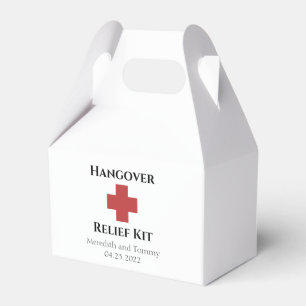 Hangover Relief Kit Favor Box