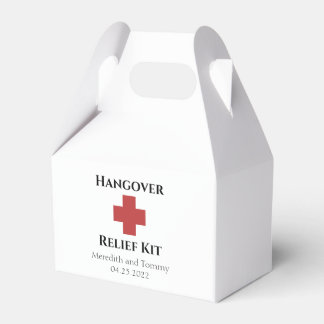 Hangover Relief Kit Favor Box