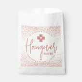 Hangover Relief Kit Modern Rose Gold Wedding  Favour Bag (Front)