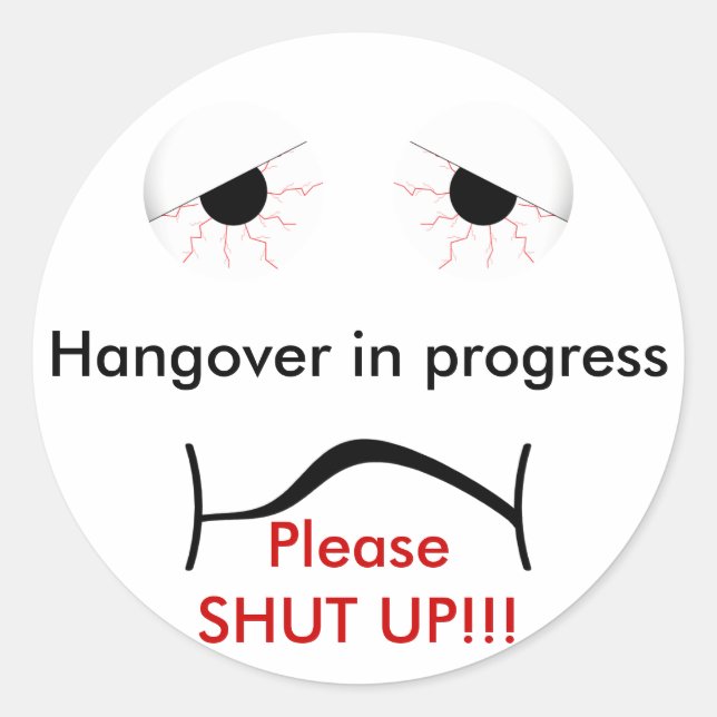 Hangover Sticker (Front)