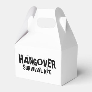 "Hangover Survival Kit" Favor Box
