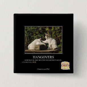 Hangovers 2 Inch Square Button
