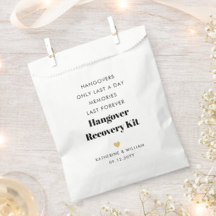 Hangovers Only Last a Day Funny Recovery Kit Favour Bag
