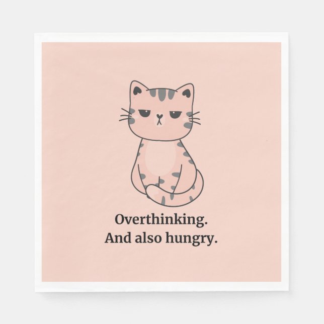Hangry Cat Napkin (Front)