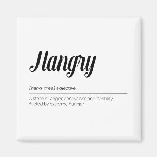 Hangry Definition Magnet