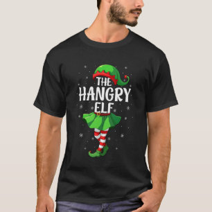 Hangry Elf Christmas Girls Women Elf Squad Xmas Fa T-Shirt