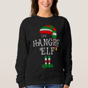 Hangry Elf Family Christmas Matching Pyjamas Group Sweatshirt