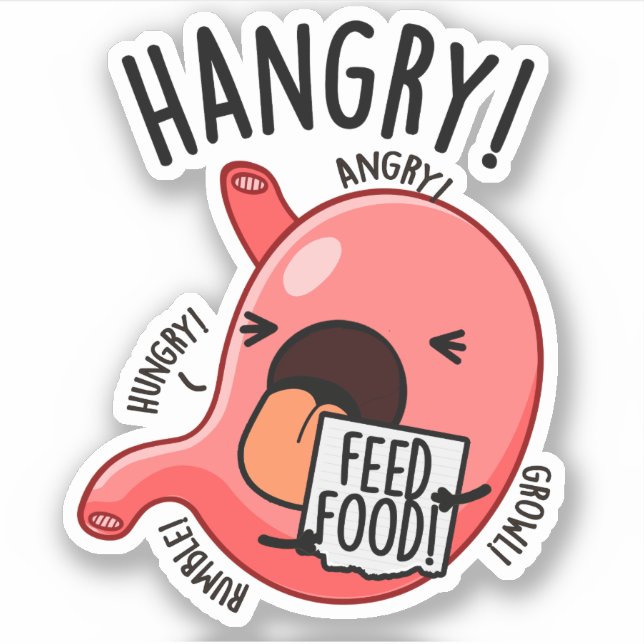 Hangry Funny Stomach Pun  (Front)