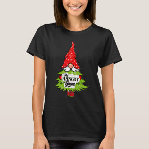 Hangry Gnome Buffalo Plaid Matching Family Christm T-Shirt
